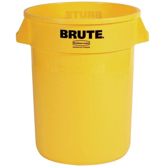 FG261000YEL-Rubbermaid Brute Trash recptacle 10 gal yellow