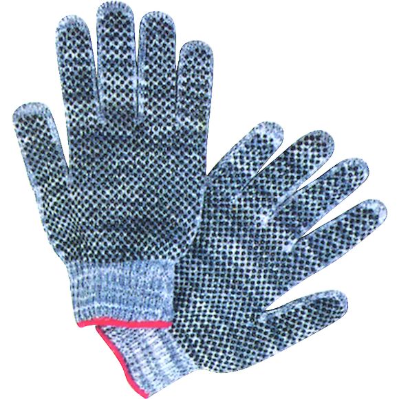 Zenith Safety Products - SAM662 Gants en poly/coton à pois multicolore