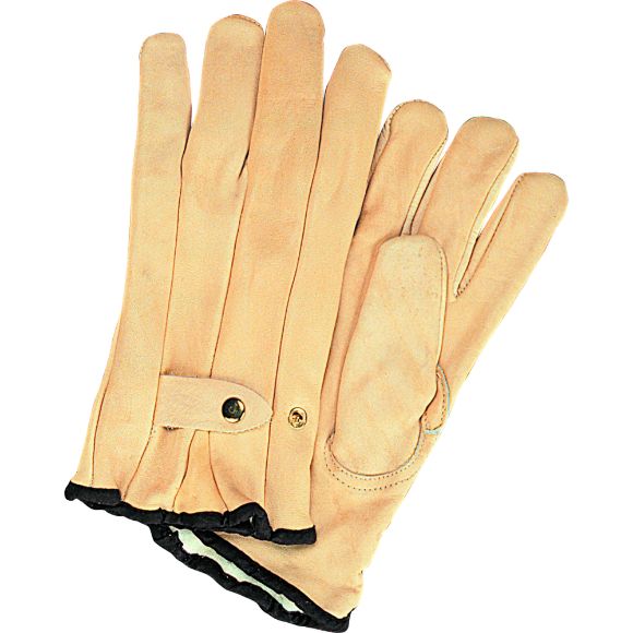 Zenith Safety Products - SAP217 Gants de cordeur en cuir de vache doublés de coton molletonné