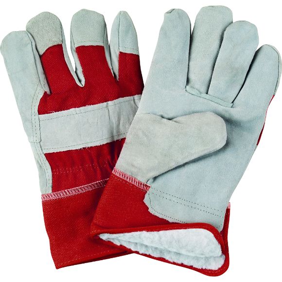 Zenith Safety Products - SAP247 Gants d'ajusteur en cuir de vache refendu doublés de boa/acrylique