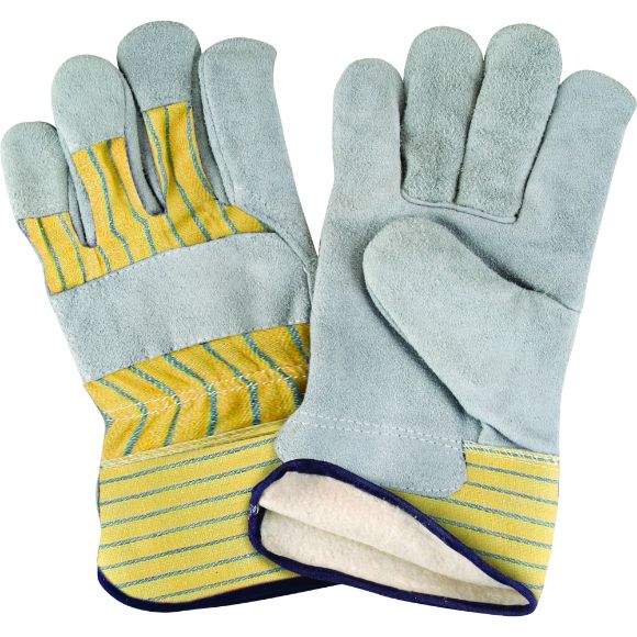 Zenith Safety Products - SAP299 Gants d'ajusteur en cuir de vache refendu doublés de coton molletonné