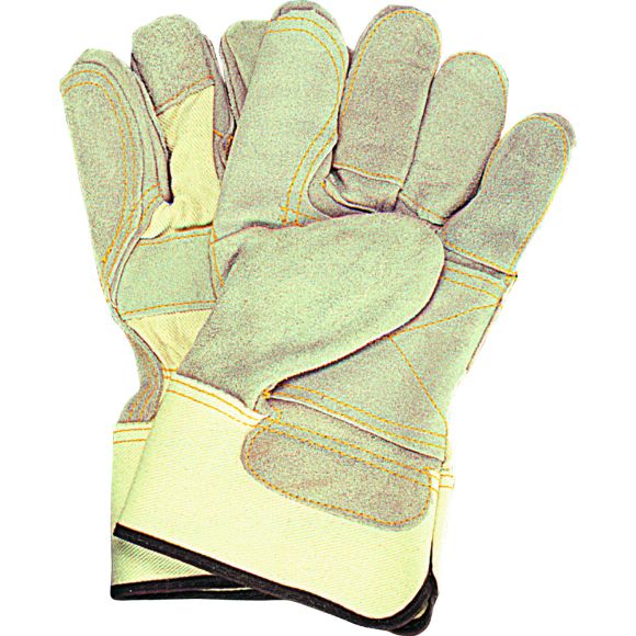 Zenith Safety Products - SD604 Gants d'ajusteur en cuir de vache refendu à paume double de qualité supérieure