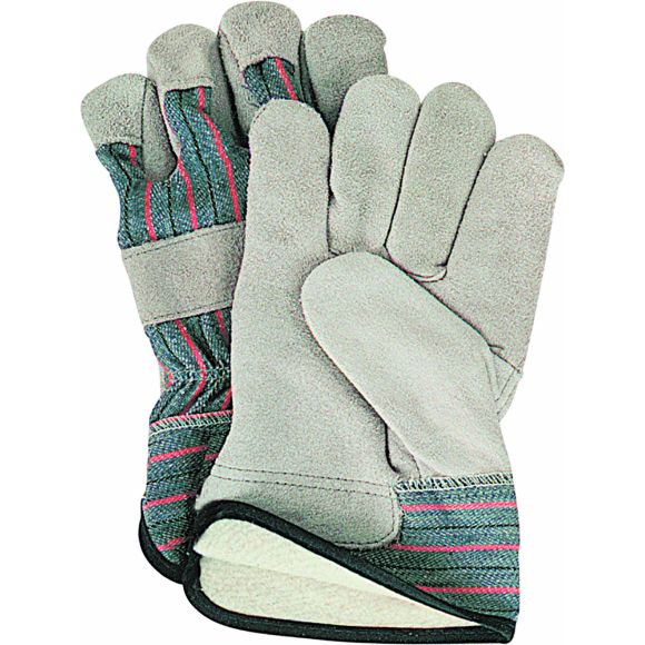 Zenith Safety Products - SD613 Gants d'ajusteur en cuir de vache refendu doublés de coton molletonné