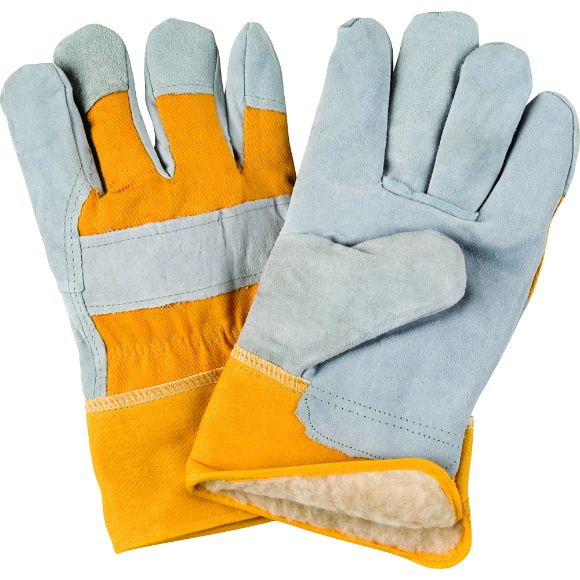 Zenith Safety Products - SD614 Gants d'ajusteur en cuir de vache refendu doublés de boa/acrylique