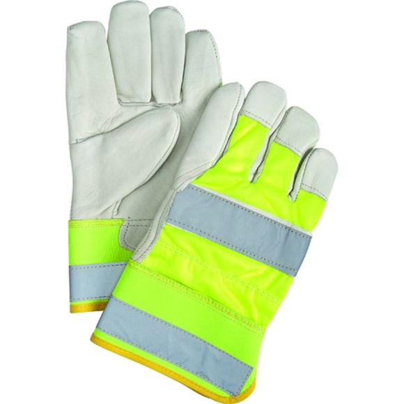 Zenith Safety Products - SED428 Gants d'ajusteur haute visibilité en cuir fleur de vache doublés de Thinsulate<sup>MC</sup>