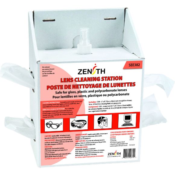 Zenith Safety Products - SEE382 Postes de nettoyage jetables pour lentilles