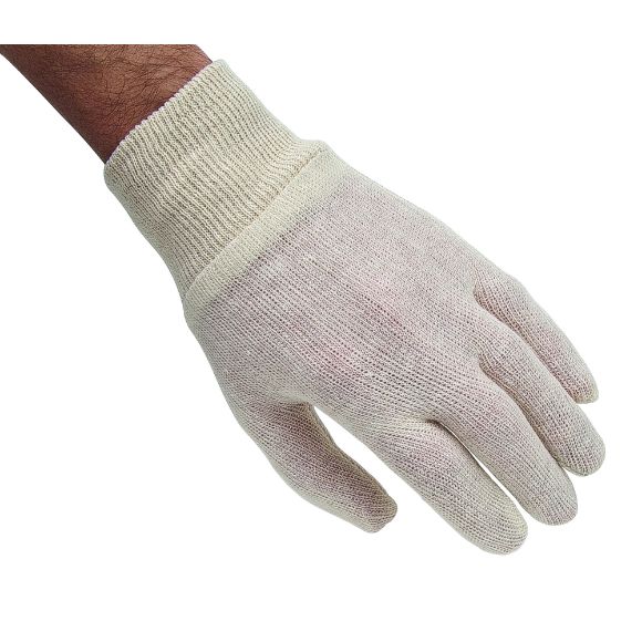 Zenith Safety Products - SEE790 Gants d'inspection en poly/coton à poignet en tricot