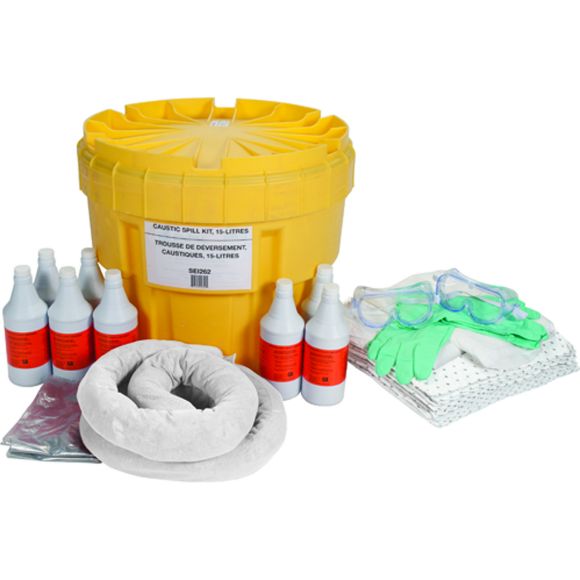 Zenith Safety Products - SEI262 Trousses de déversement caustique, 20 Gallons