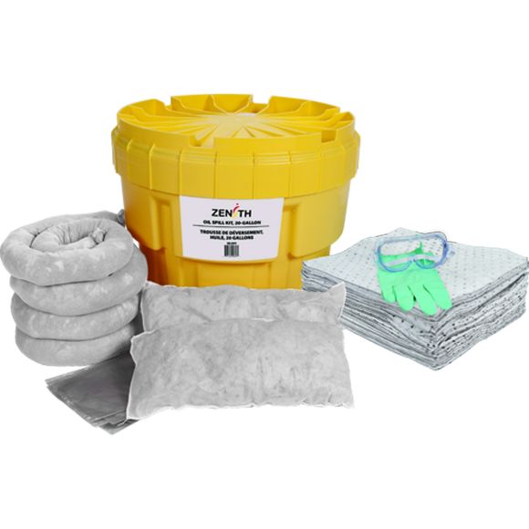 Zenith Safety Products - SEJ291 Trousses de déversement, 20 gallons - Huile seulement