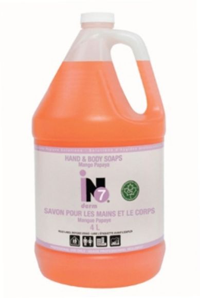 ino derm 7 Savon pour les Mains et le Corps Mangue Papaye avec Aloès 4 L par iNO Solutions