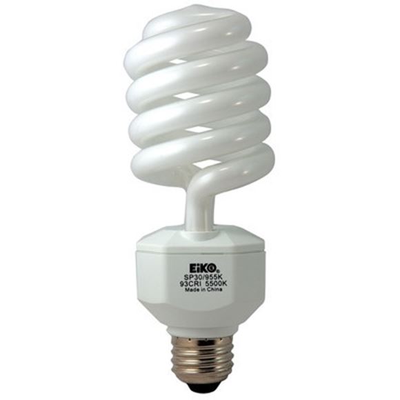 CFL 30W Spirale 5500K E26 Moyen IRC élevé 90